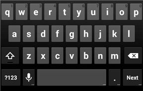 Text keyboard