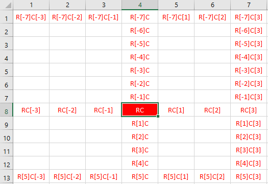 R1C1 Relative Reference