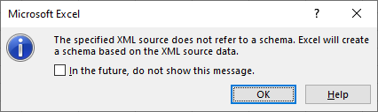 XML Map (Schema) not found