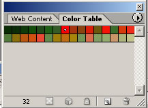 Color Table Settings for GIF Image in Adobe ImageReady