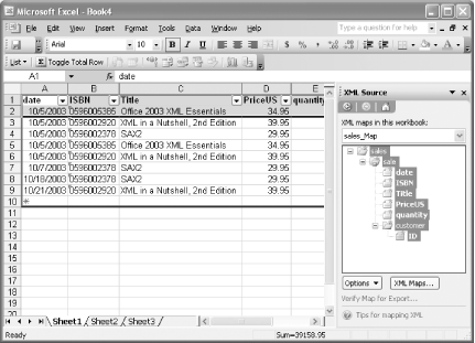 Удаление карт xml в excel