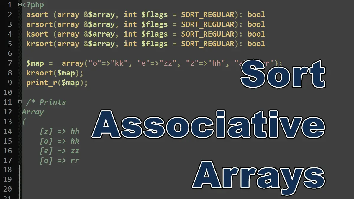 php associative array timestamp