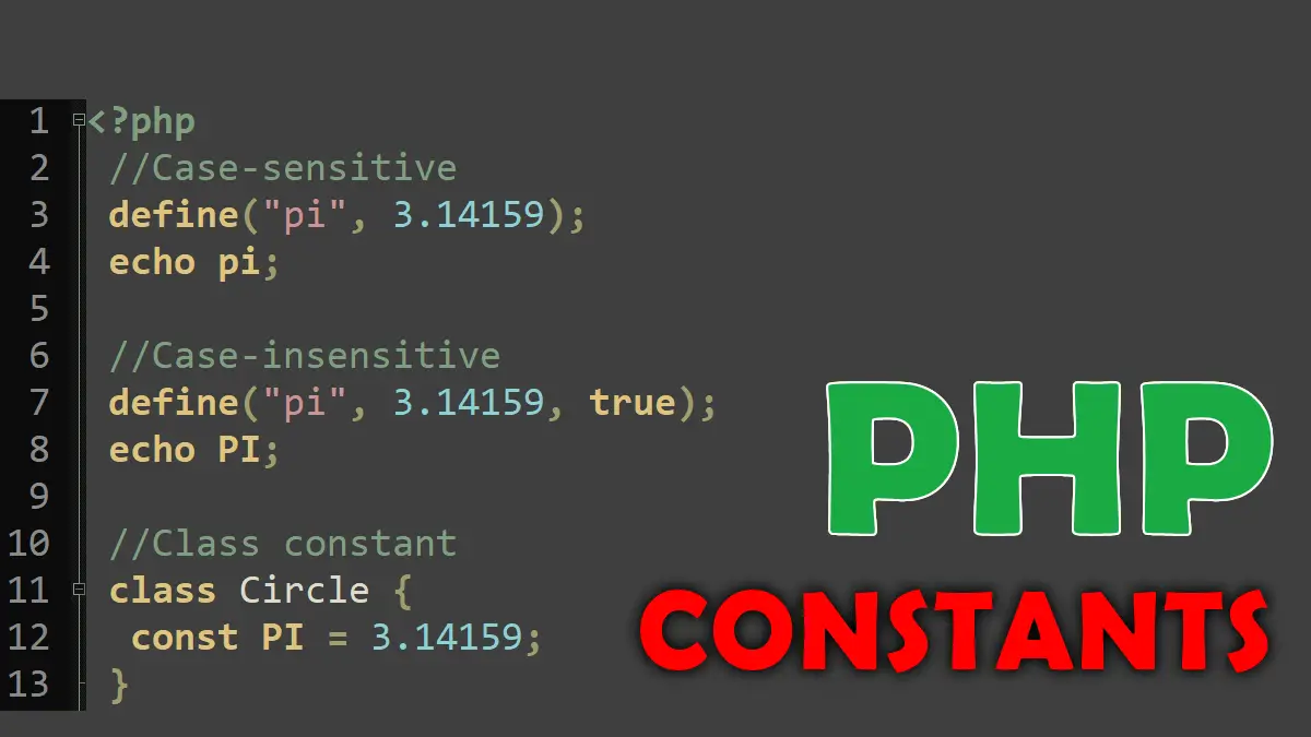 Constants in PHP –