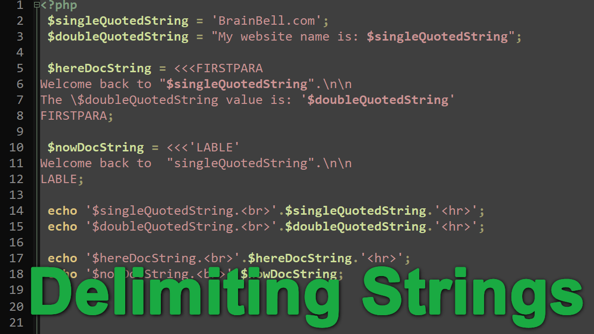 delimiting-strings-in-php-brainbell