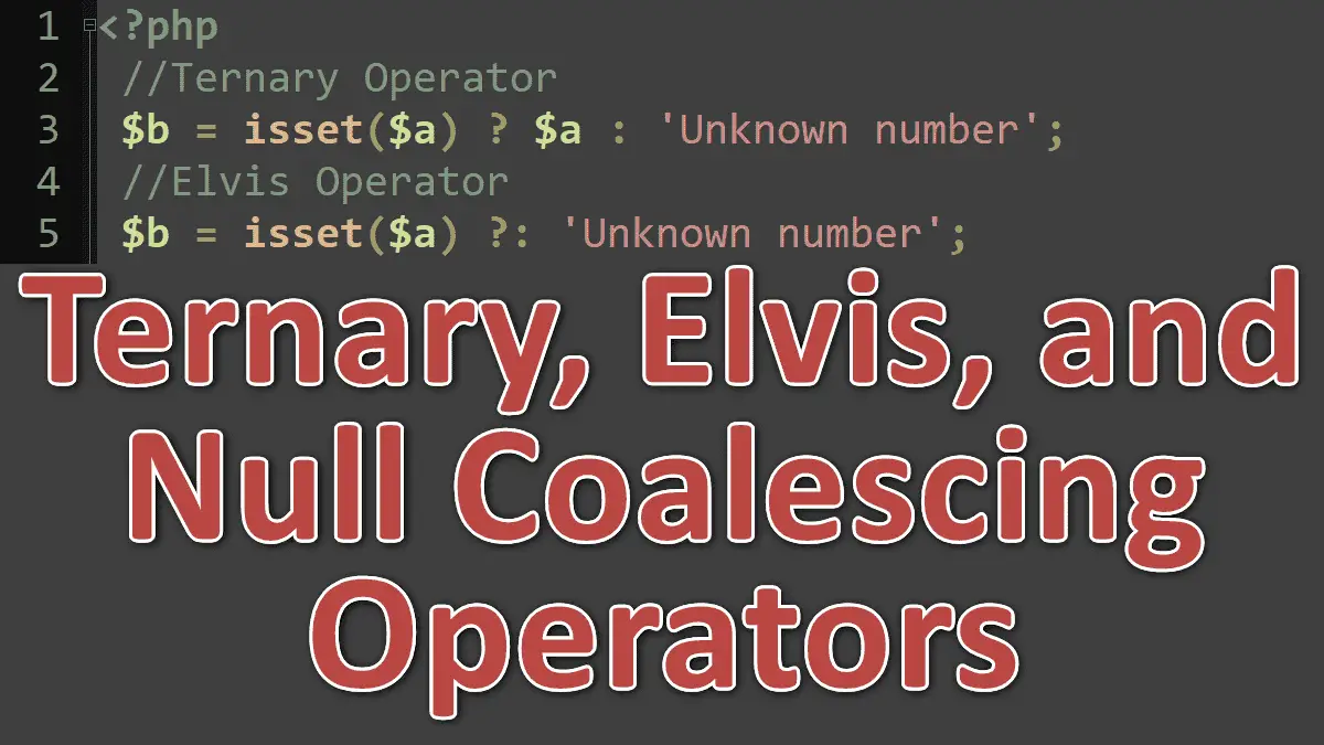 null coalescing operator assignment php