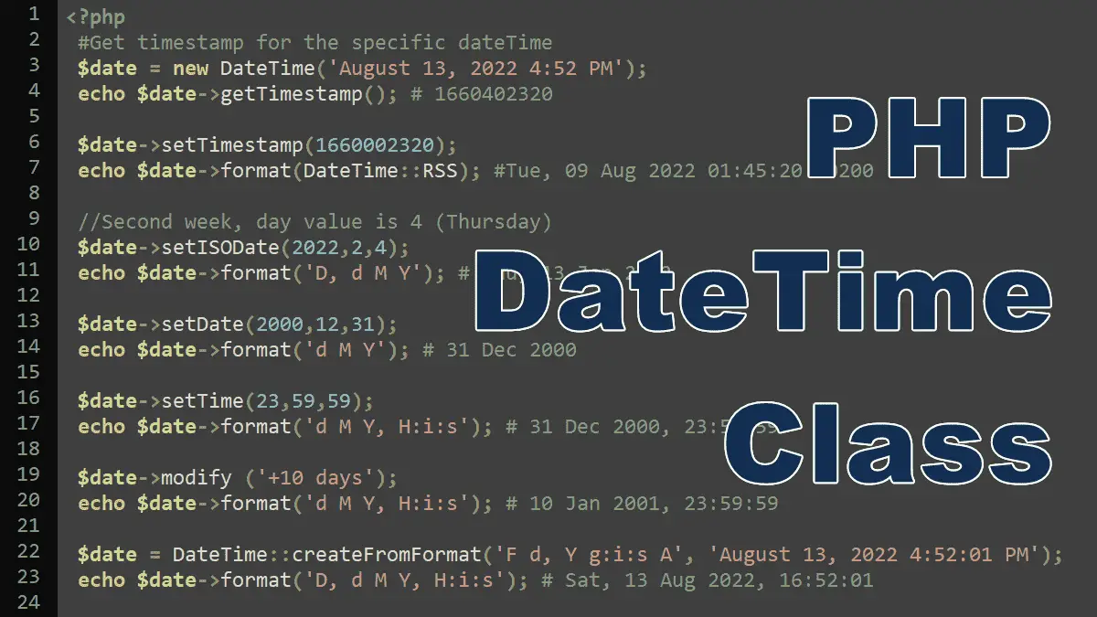 Database Date Format Php