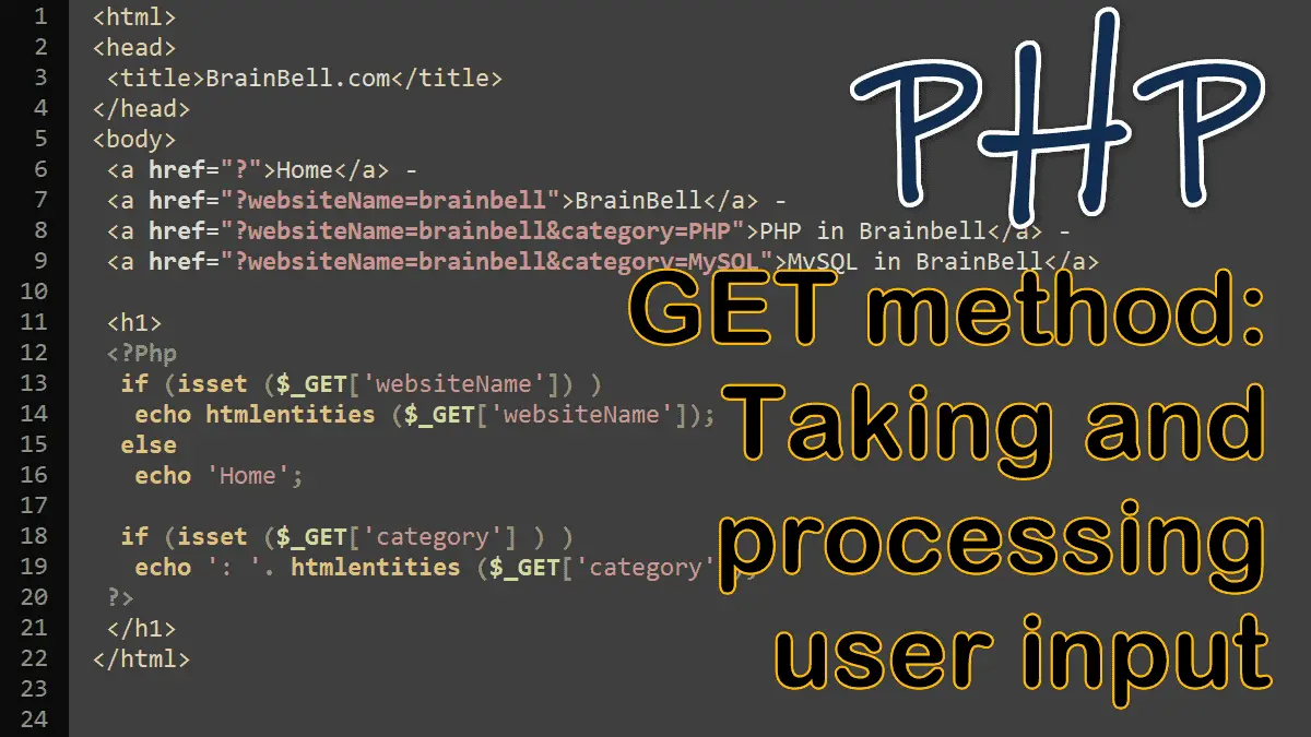 Passing User Data in PHP – BrainBell